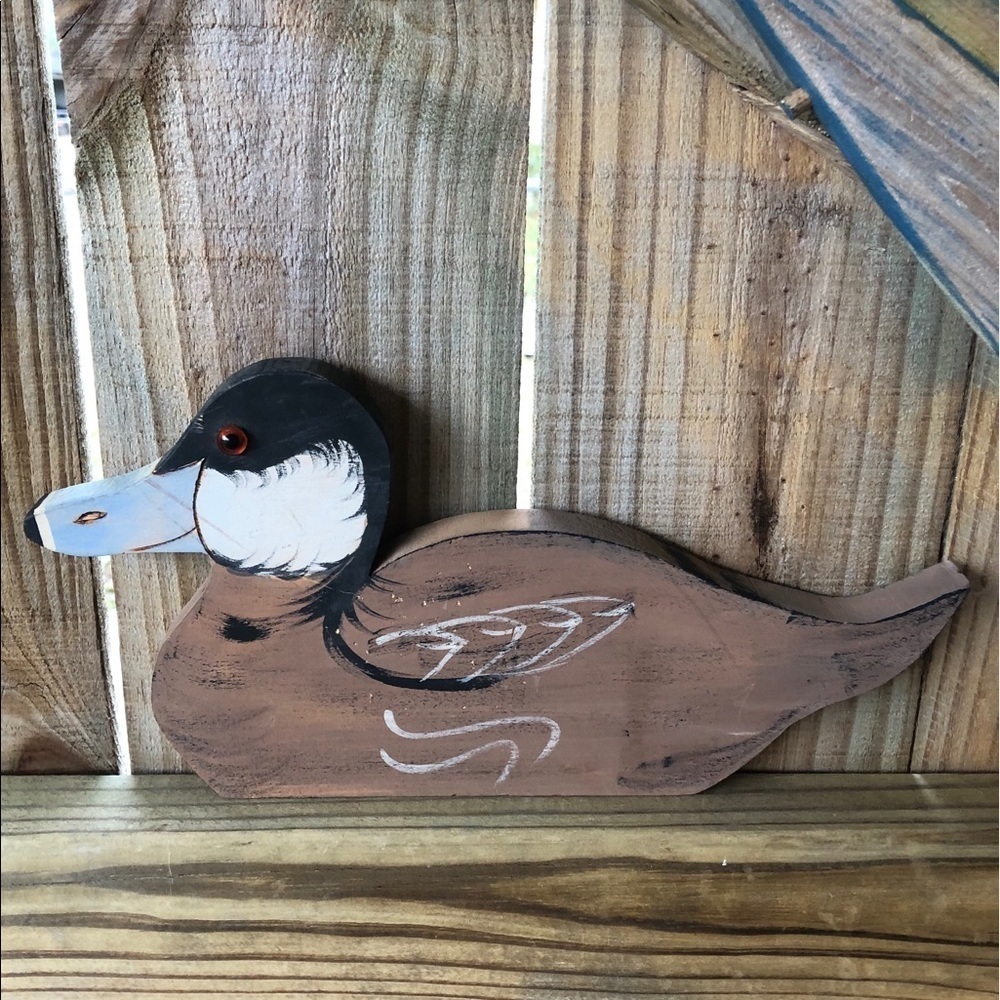 Handmade Ruddy Duck Wood Cutout - Picture 1 of 3